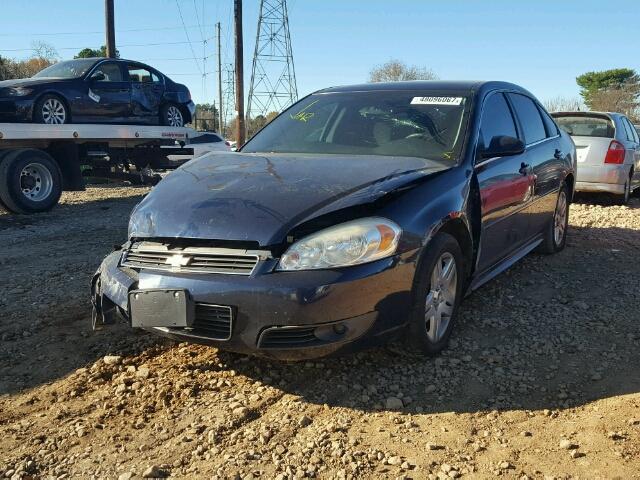 2G1WB5EK5B1208807 - 2011 CHEVROLET IMPALA LT BLUE photo 2