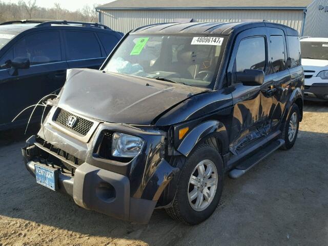 5J6YH18776L016443 - 2006 HONDA ELEMENT EX BLACK photo 2