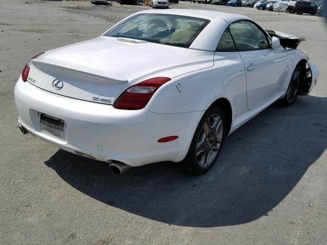 JTHFN45Y179014544 - 2007 LEXUS SC 430 WHITE photo 4