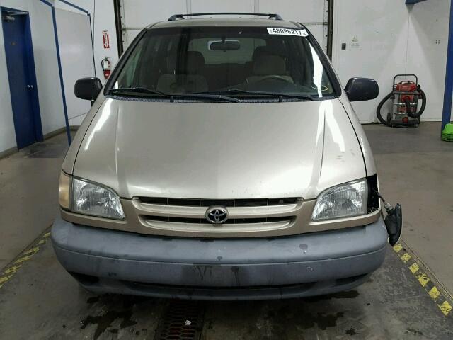 4T3ZF13C7YU220311 - 2000 TOYOTA SIENNA LE TAN photo 9