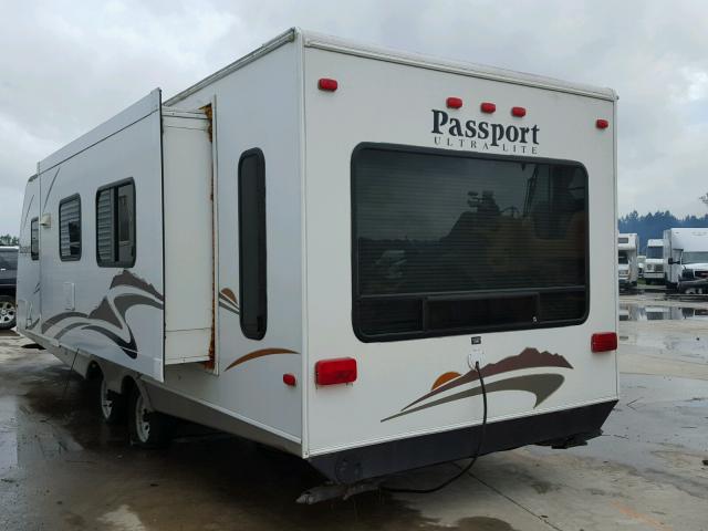 4YDT2852576410698 - 2007 KEYSTONE PASSPORT WHITE photo 3