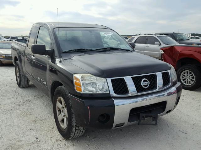 1N6BA06A86N558015 - 2006 NISSAN TITAN XE BLACK photo 1