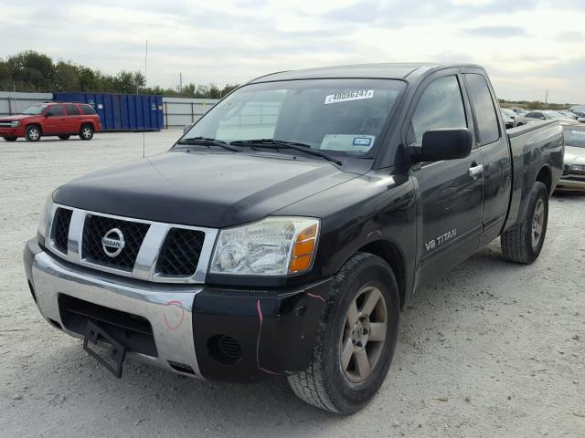 1N6BA06A86N558015 - 2006 NISSAN TITAN XE BLACK photo 2