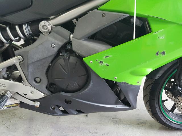 JKAEXEC159DA37762 - 2009 KAWASAKI EX650 C GREEN photo 7