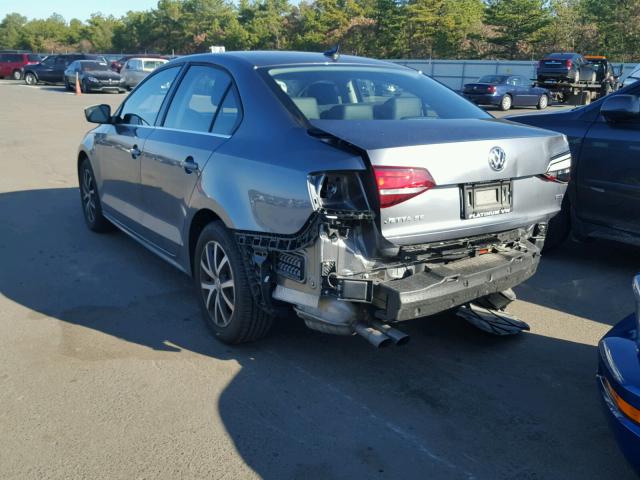 3VWDB7AJ0HM353145 - 2017 VOLKSWAGEN JETTA SE 灰色 照片 3