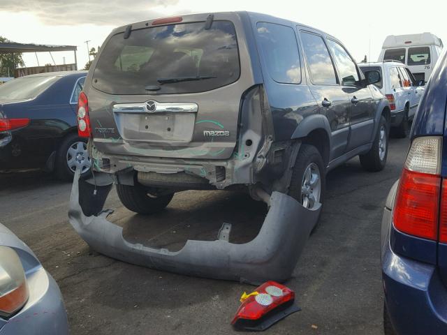 4F2YZ02Z95KM65733 - 2005 MAZDA TRIBUTE I CHARCOAL photo 4