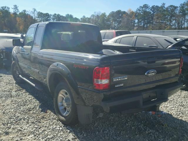 1FTYR14E79PA01042 - 2009 FORD RANGER SUP BLACK photo 3