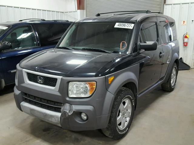 5J6YH28504L006970 - 2004 HONDA ELEMENT EX BLACK photo 2