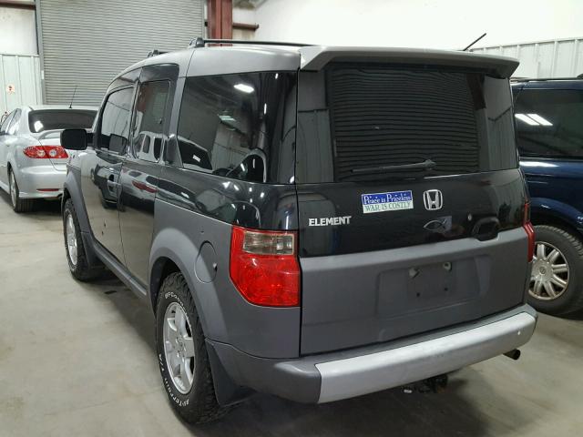 5J6YH28504L006970 - 2004 HONDA ELEMENT EX BLACK photo 3