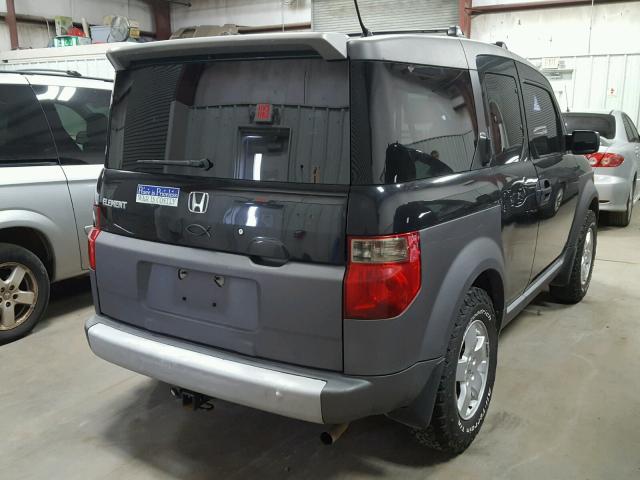 5J6YH28504L006970 - 2004 HONDA ELEMENT EX BLACK photo 4
