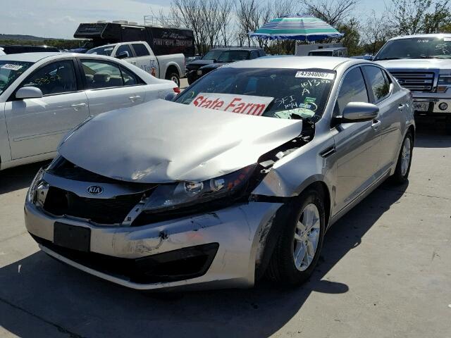 KNAGM4A71D5375567 - 2013 KIA OPTIMA LX GRAY photo 2