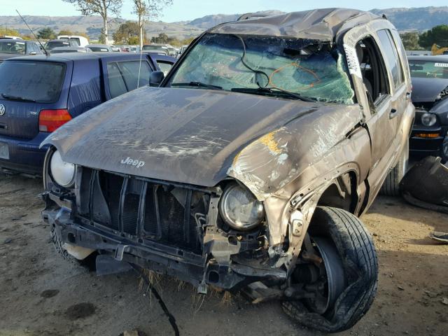 1J4GL58K72W227396 - 2002 JEEP LIBERTY LI BROWN photo 2