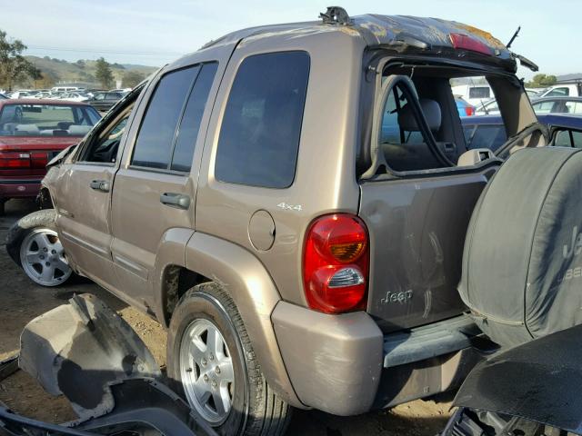 1J4GL58K72W227396 - 2002 JEEP LIBERTY LI BROWN photo 3