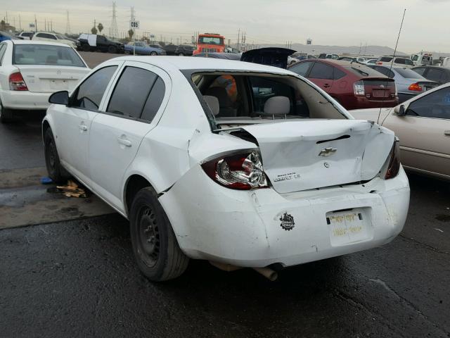 1G1AK55F967819431 - 2006 CHEVROLET COBALT LS WHITE photo 3