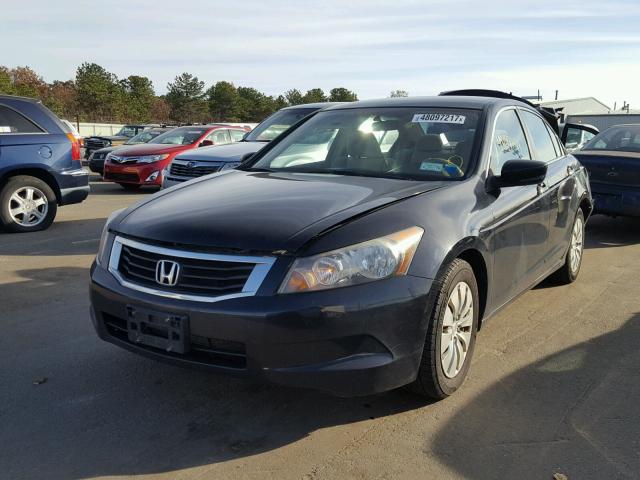 1HGCP26338A056897 - 2008 HONDA ACCORD LX BLACK photo 2