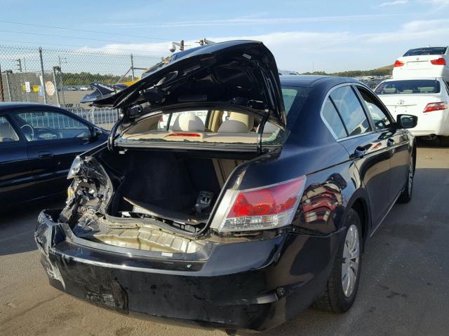 1HGCP26338A056897 - 2008 HONDA ACCORD LX BLACK photo 4