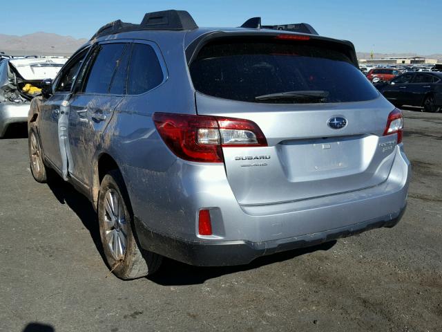 4S4BSACC8G3341262 - 2016 SUBARU OUTBACK 2. SILVER photo 3