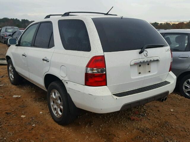2HNYD18862H503595 - 2002 ACURA MDX TOURIN WHITE photo 3