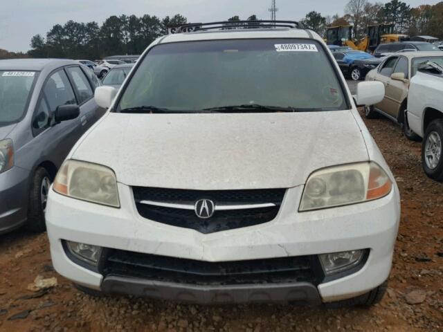 2HNYD18862H503595 - 2002 ACURA MDX TOURIN WHITE photo 9