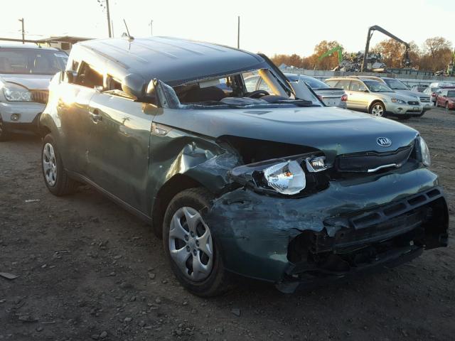 KNDJN2A22E7012344 - 2014 KIA SOUL GREEN photo 1