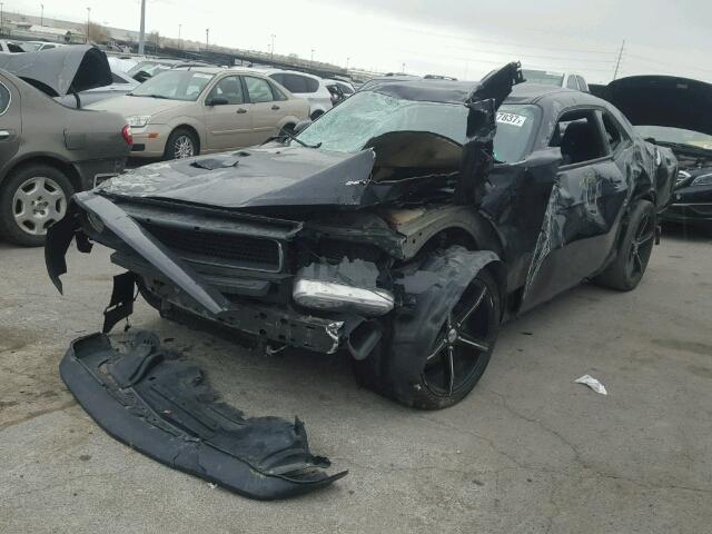 2C3CDYAG5DH718693 - 2013 DODGE CHALLENGER BLACK photo 2