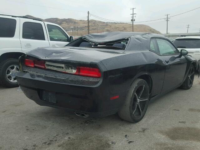 2C3CDYAG5DH718693 - 2013 DODGE CHALLENGER BLACK photo 4