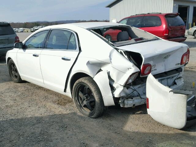 1G1ZA5EU6BF162351 - 2011 CHEVROLET MALIBU LS WHITE photo 3