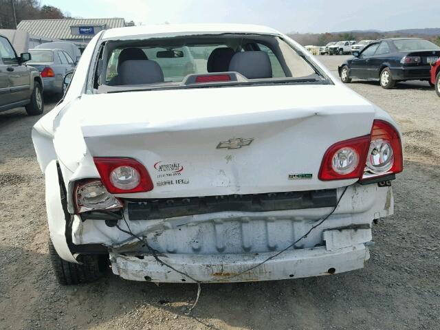1G1ZA5EU6BF162351 - 2011 CHEVROLET MALIBU LS WHITE photo 9