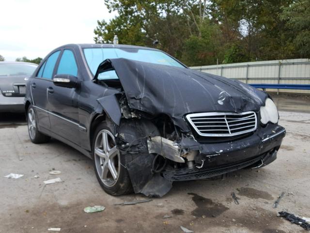 WDBRF84J63F387905 - 2003 MERCEDES-BENZ C 320 4MAT BLACK photo 1