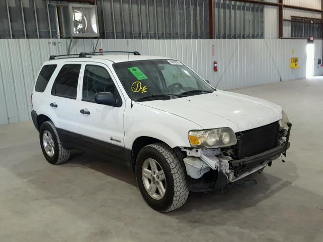 1FMYU96H06KD19755 - 2006 FORD ESCAPE HEV WHITE photo 1