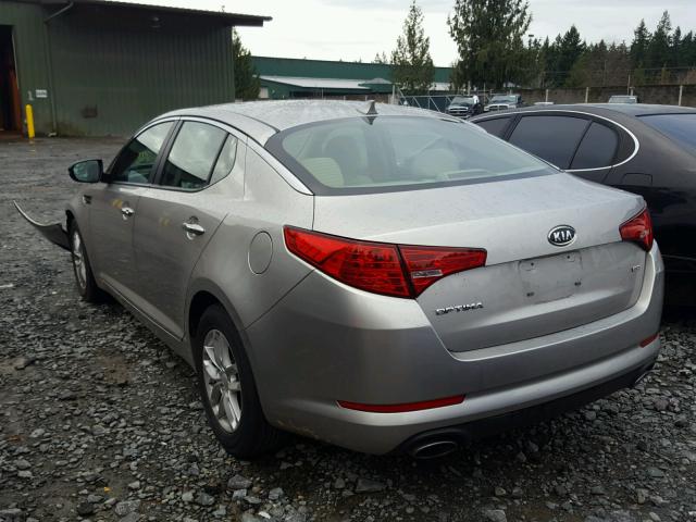 KNAGM4A72C5289814 - 2012 KIA OPTIMA LX SILVER photo 3