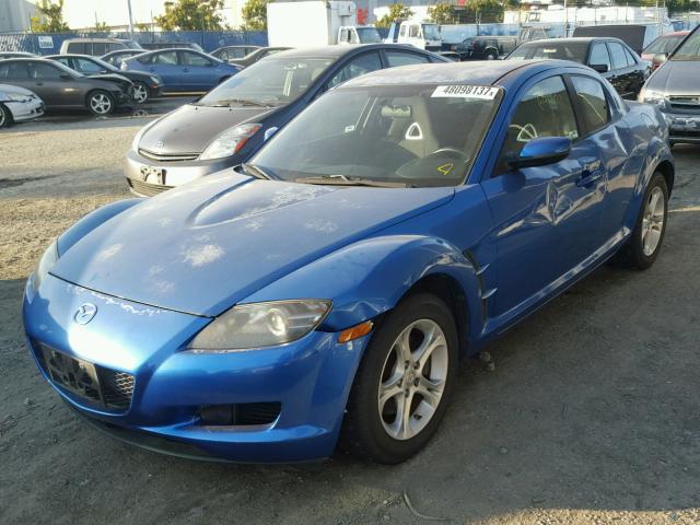 JM1FE17N950148318 - 2005 MAZDA RX8 BLUE photo 2