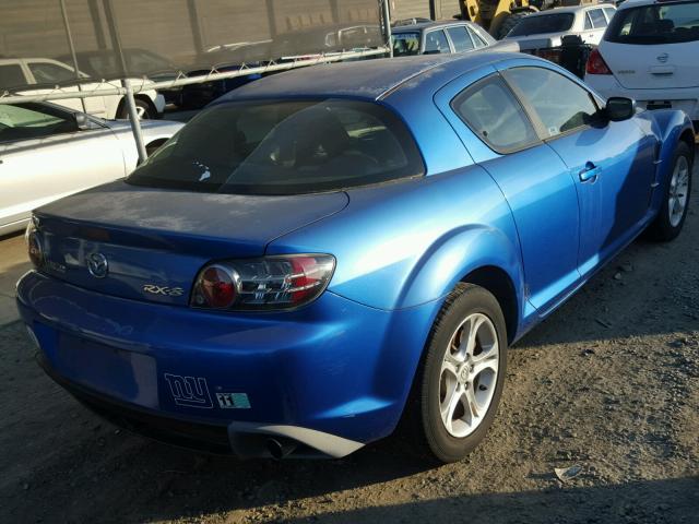 JM1FE17N950148318 - 2005 MAZDA RX8 BLUE photo 4