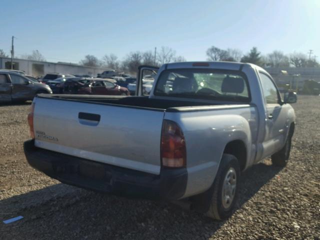 5TENX22NX6Z273381 - 2006 TOYOTA TACOMA SILVER photo 4