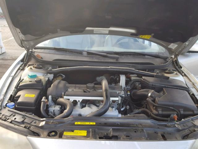 YV1RS592952460685 - 2005 VOLVO S60 2.5T SILVER photo 7