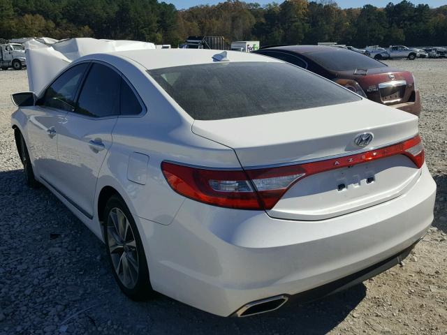 KMHFG4JG2FA464298 - 2015 HYUNDAI AZERA WHITE photo 3