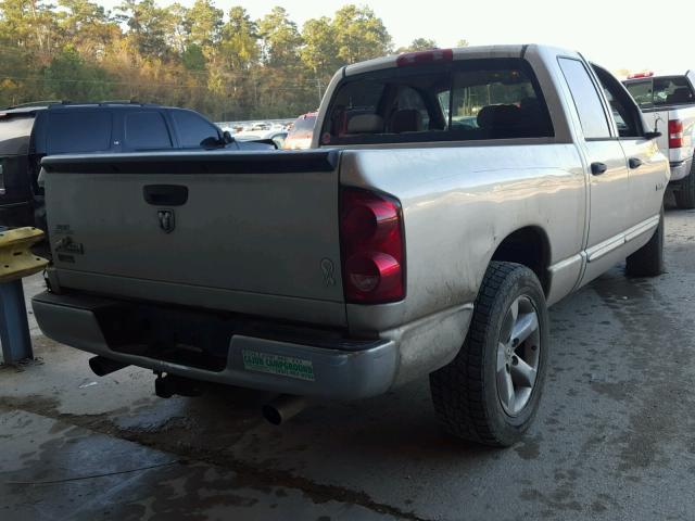 1D7HA18N78J241409 - 2008 DODGE RAM 1500 S SILVER photo 4