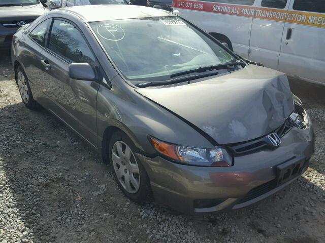 2HGFG12618H533304 - 2008 HONDA CIVIC LX GRAY photo 1