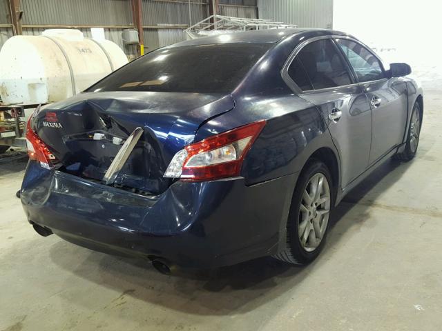 1N4AA5AP8AC813215 - 2010 NISSAN MAXIMA S BLUE photo 4