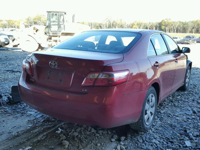 4T1BE46K89U335874 - 2009 TOYOTA CAMRY BASE RED photo 4