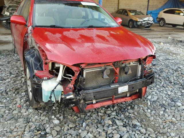 4T1BE46K89U335874 - 2009 TOYOTA CAMRY BASE RED photo 9
