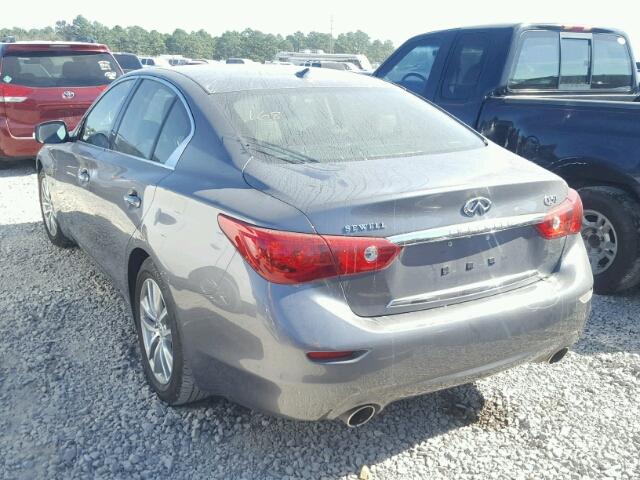 JN1BV7AP5FM357791 - 2015 INFINITI Q50 BASE Gris foto 3
