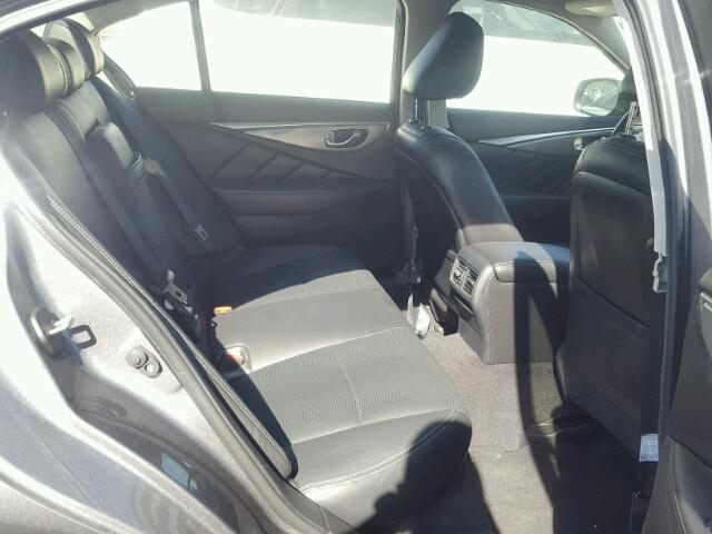 JN1BV7AP5FM357791 - 2015 INFINITI Q50 BASE Gris foto 6