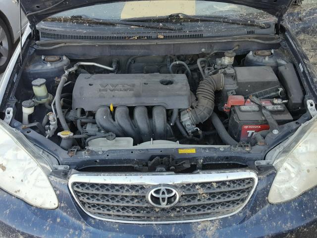 1NXBR32E17Z770490 - 2007 TOYOTA COROLLA CE BLUE photo 7