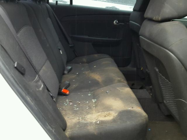 1G1ZC5EU0BF147600 - 2011 CHEVROLET MALIBU 1LT WHITE photo 6