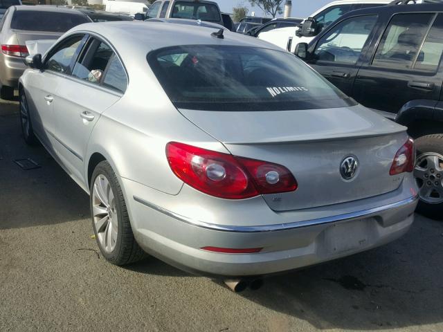 WVWMP7AN0BE713793 - 2011 VOLKSWAGEN CC SPORT SILVER photo 3