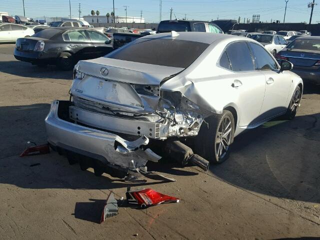 JTHBF1D23F5079165 - 2015 LEXUS IS 250 SILVER photo 4