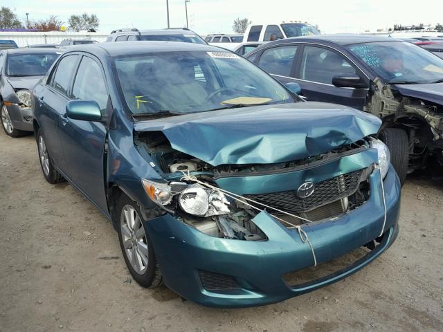 1NXBU40E79Z051657 - 2009 TOYOTA COROLLA BA GREEN photo 1