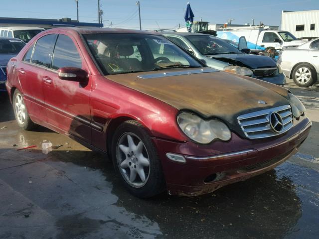 WDBRF61JX1F024688 - 2001 MERCEDES-BENZ C 240 RED photo 1