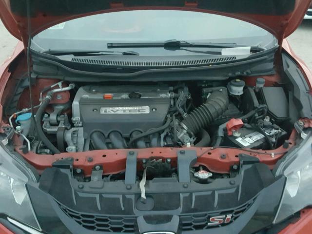 2HGFG4A50EH701682 - 2014 HONDA CIVIC SI RED photo 7